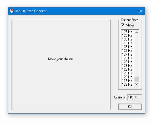 Download Mouse Rate Checker To Check Mouse Polling Rate